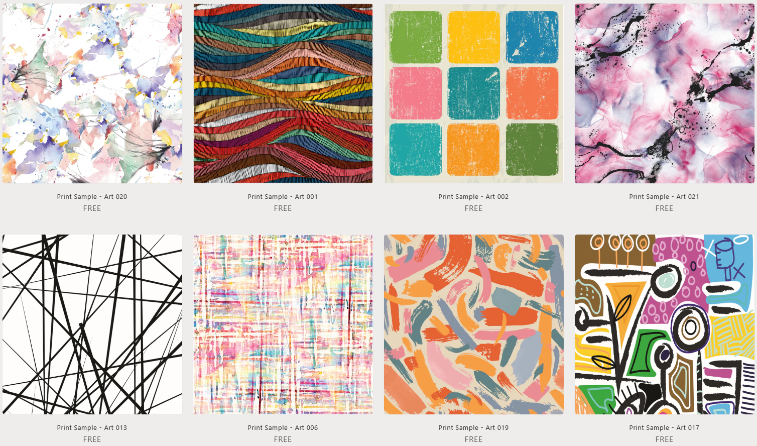 Print Samples - Art – TheQuietRoom Samples