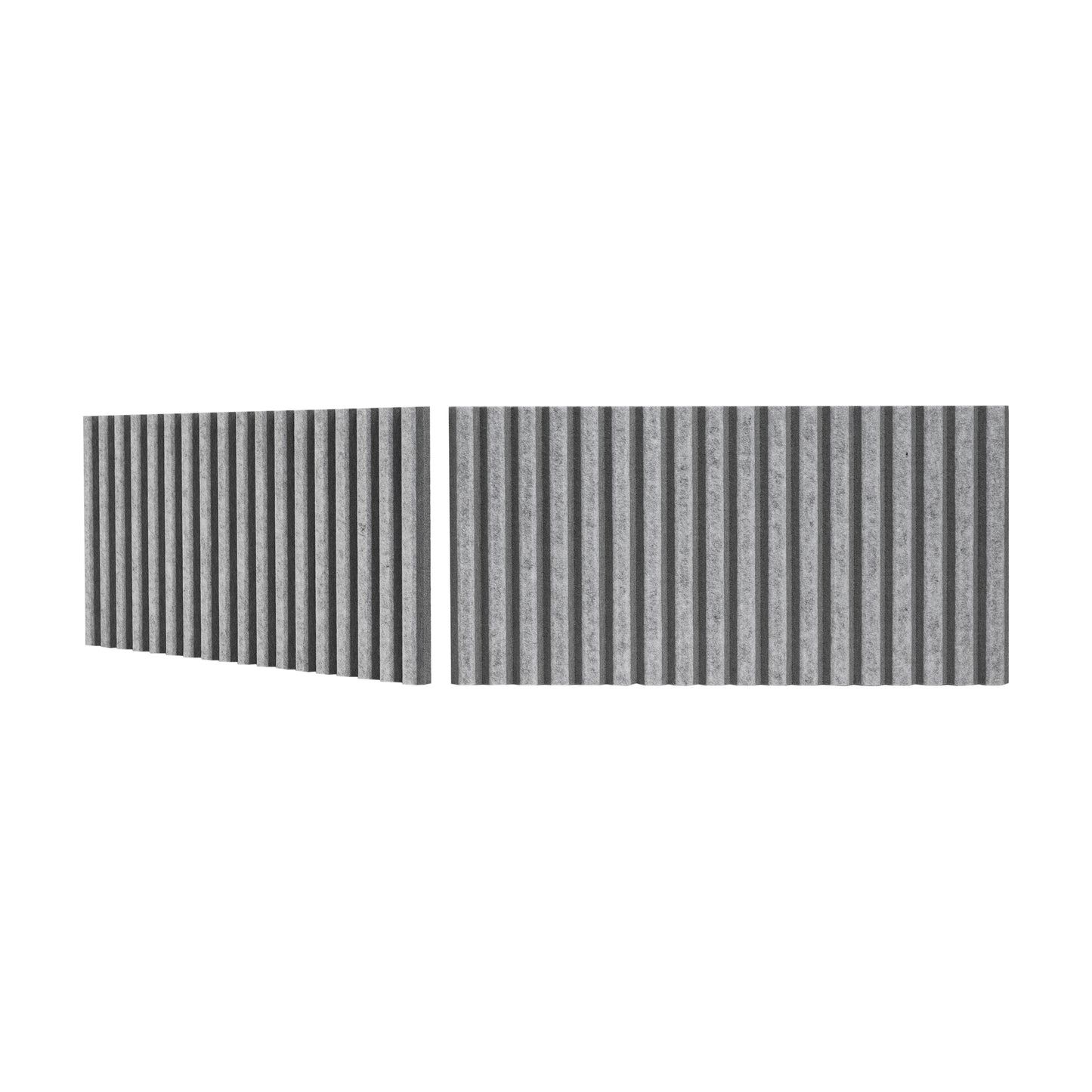 1" O.C. Vertical Bevels Wallcovering - 2 Tone