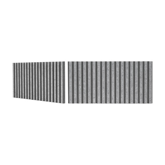 1" O.C. Vertical Bevels Wallcovering - 2 Tone