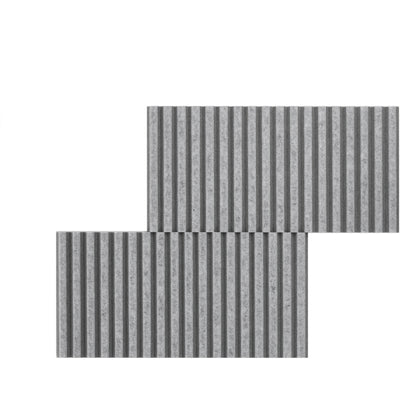 1" O.C. Vertical Bevels Wallcovering - 2 Tone