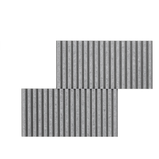 1" O.C. Vertical Bevels Wallcovering - 2 Tone
