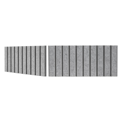 2" O.C. Vertical Bevels Wallcovering - 2 Tone
