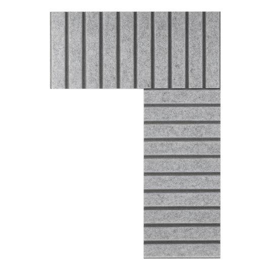 2" O.C. Vertical Bevels Wallcovering - 2 Tone