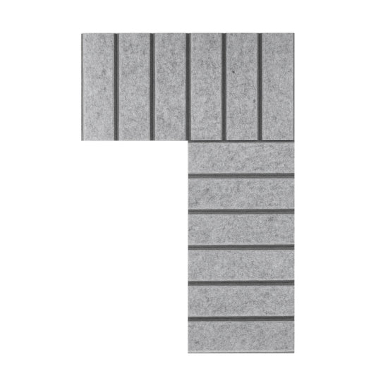 3" O.C. Vertical Bevels Wallcovering - 2 Tone