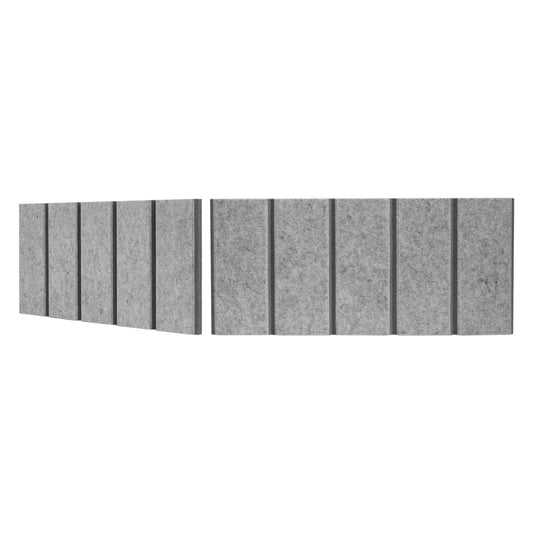 4" O.C. Vertical Bevels Wallcovering - 2 Tone