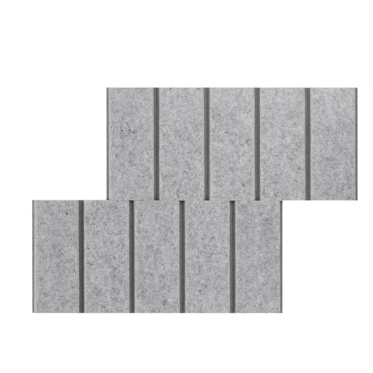 4" O.C. Vertical Bevels Wallcovering - 2 Tone