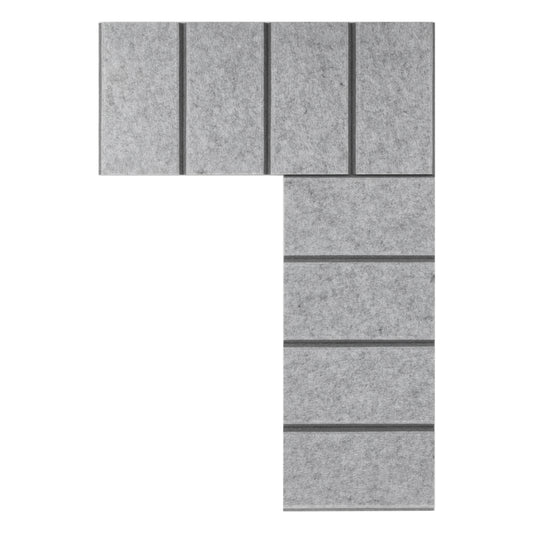 5" O.C. Vertical Bevels Wallcovering - 2 Tone
