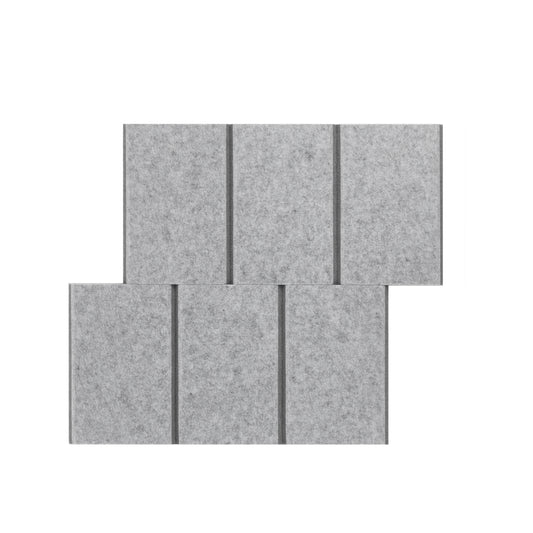 6" O.C. Vertical Bevels Wallcovering - 2 Tone