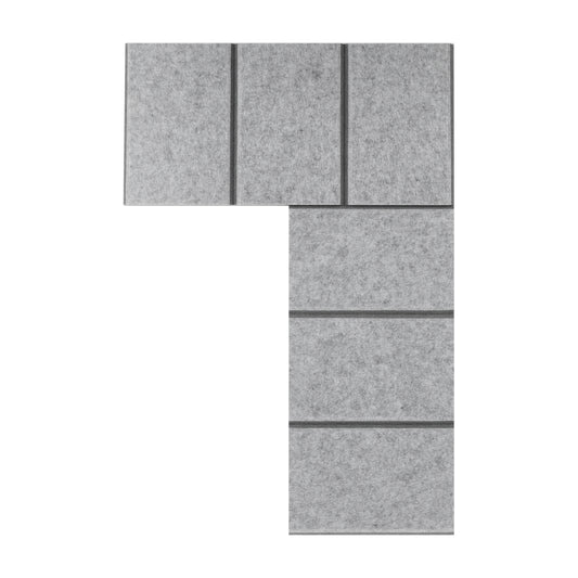 6" O.C. Vertical Bevels Wallcovering - 2 Tone