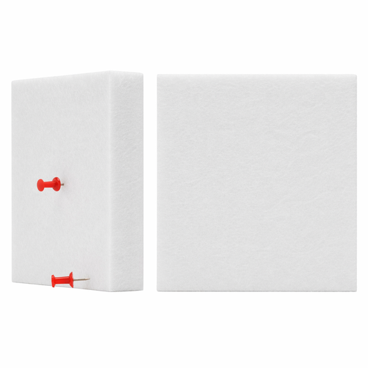 Color Sample - White  1" Thick